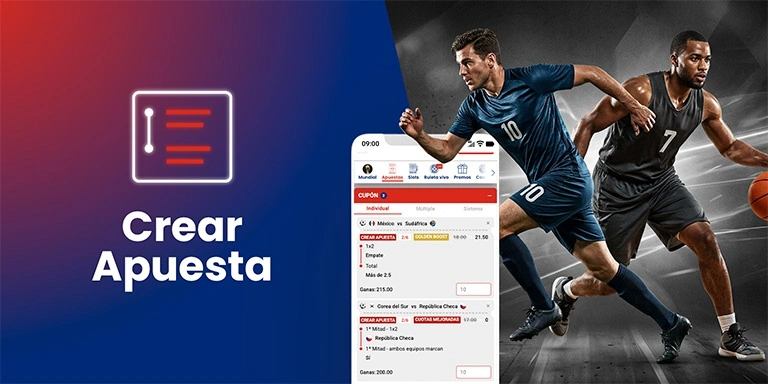 Función Crear Apuesta para combinar selecciones deportivas