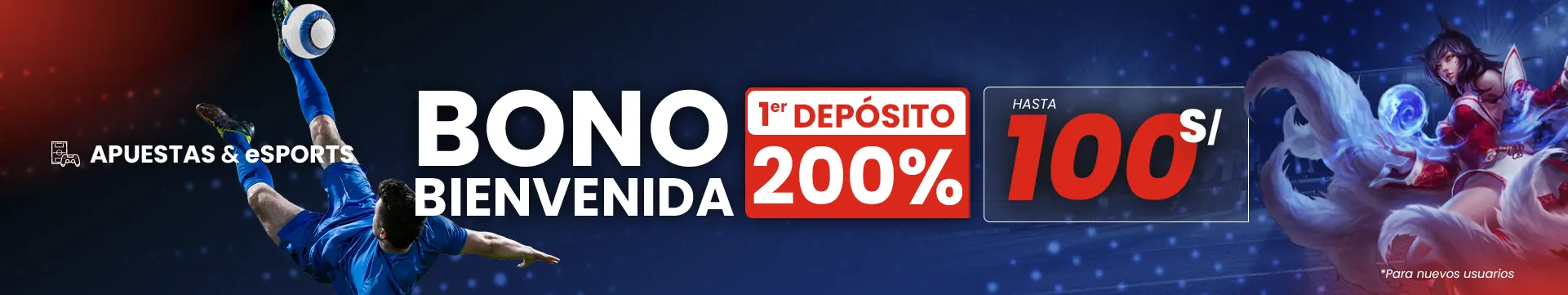 Banner bono primer depósito