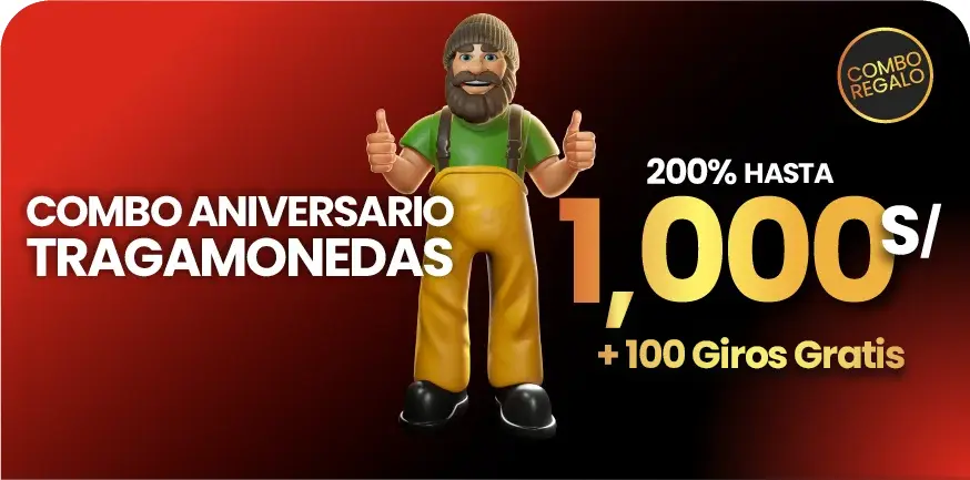 Bono de aniversario para tragamonedas: 100 Giros gratis y 200% extra