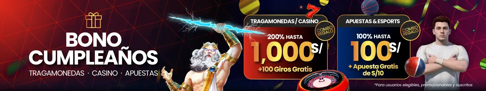 Promoción de bono de cumpleaños casino, slots y apuestas en JOKERBET