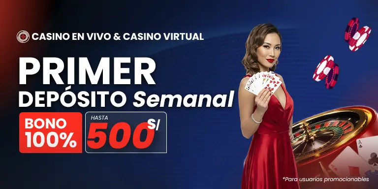Bono semanal de casino JOKERBET.pe: deposita S/ 500 y juega con S/ 1,000